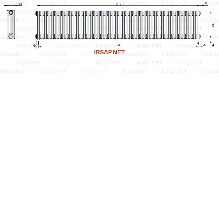 Радиатор IRSAP Tesi 30500/46 T16 CL 01